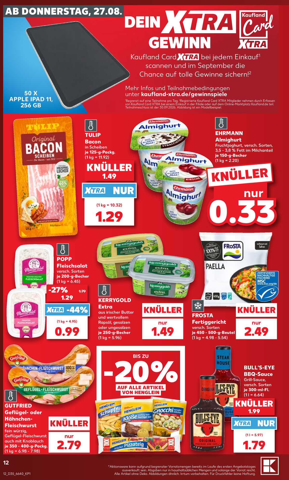 Leták Kaufland Německo 27.8.-2.9.2026 strana 12