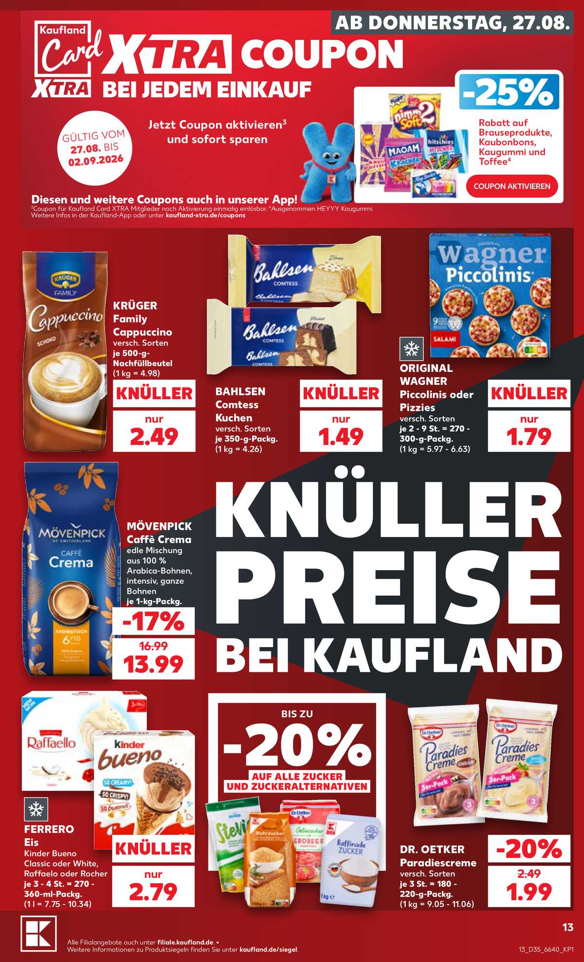 Leták Kaufland Německo 27.8.-2.9.2026 strana 13