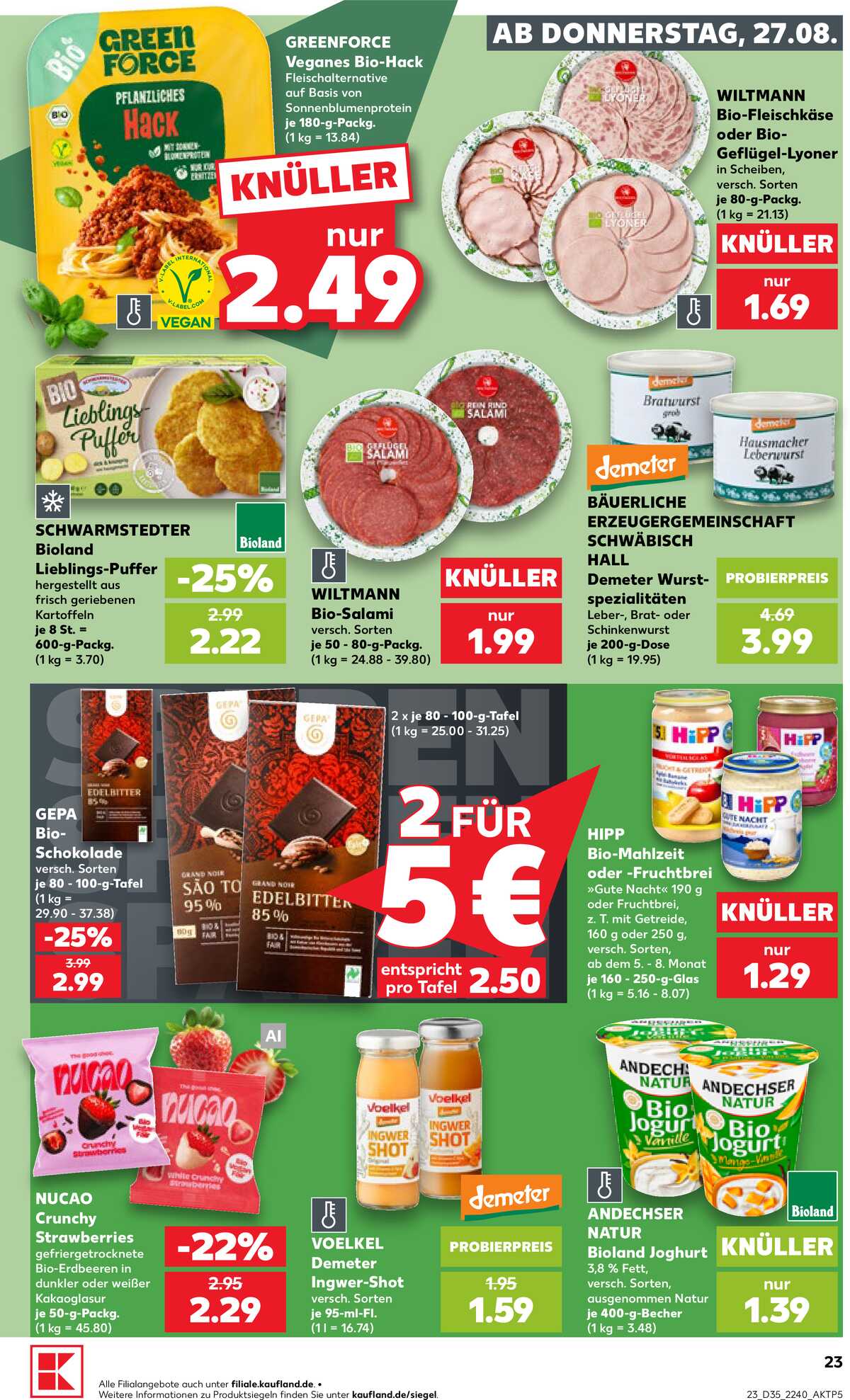 Leták Kaufland Německo 27.8.-2.9.2026 strana 23