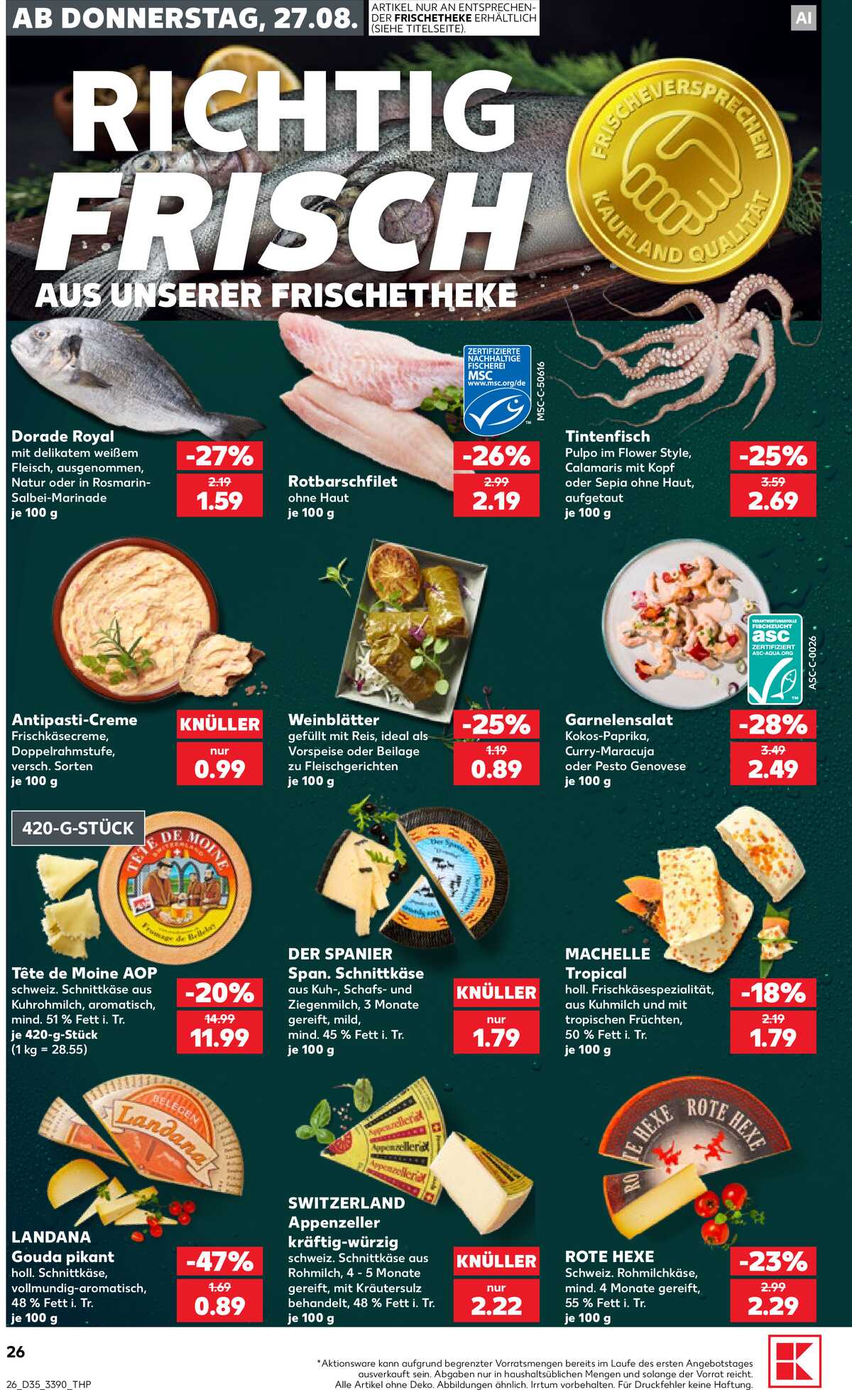Leták Kaufland Německo 27.8.-2.9.2026 strana 26