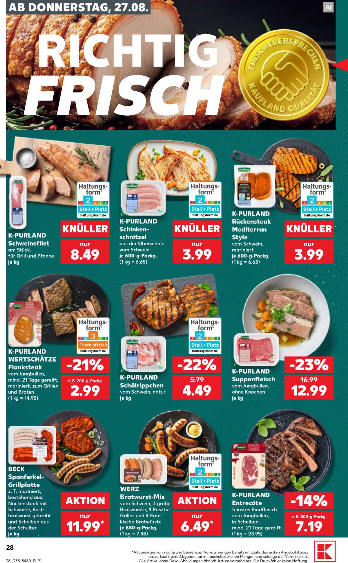 Leták Kaufland Německo 27.8.-2.9.2026 strana 28