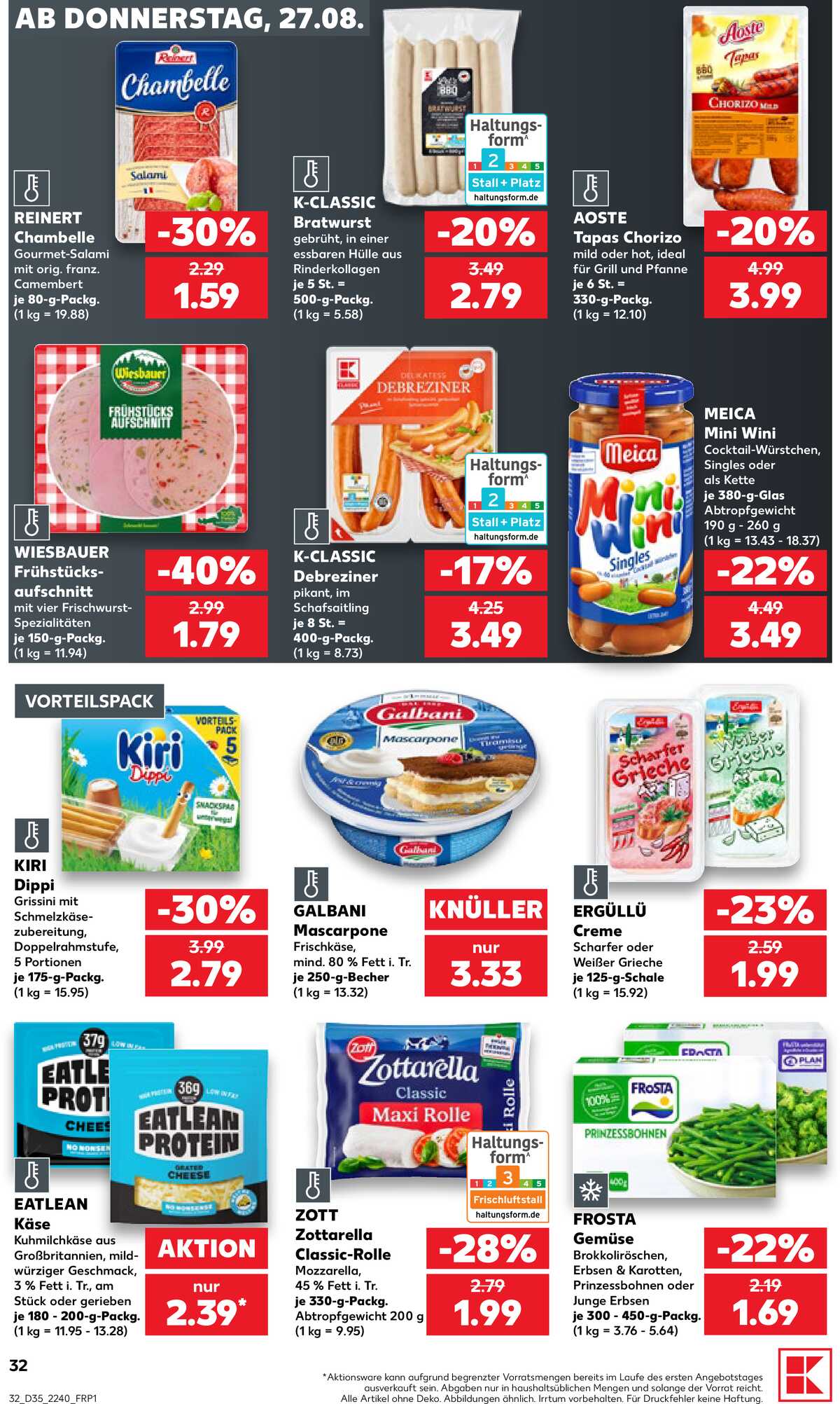 Leták Kaufland Německo 27.8.-2.9.2026 strana 32
