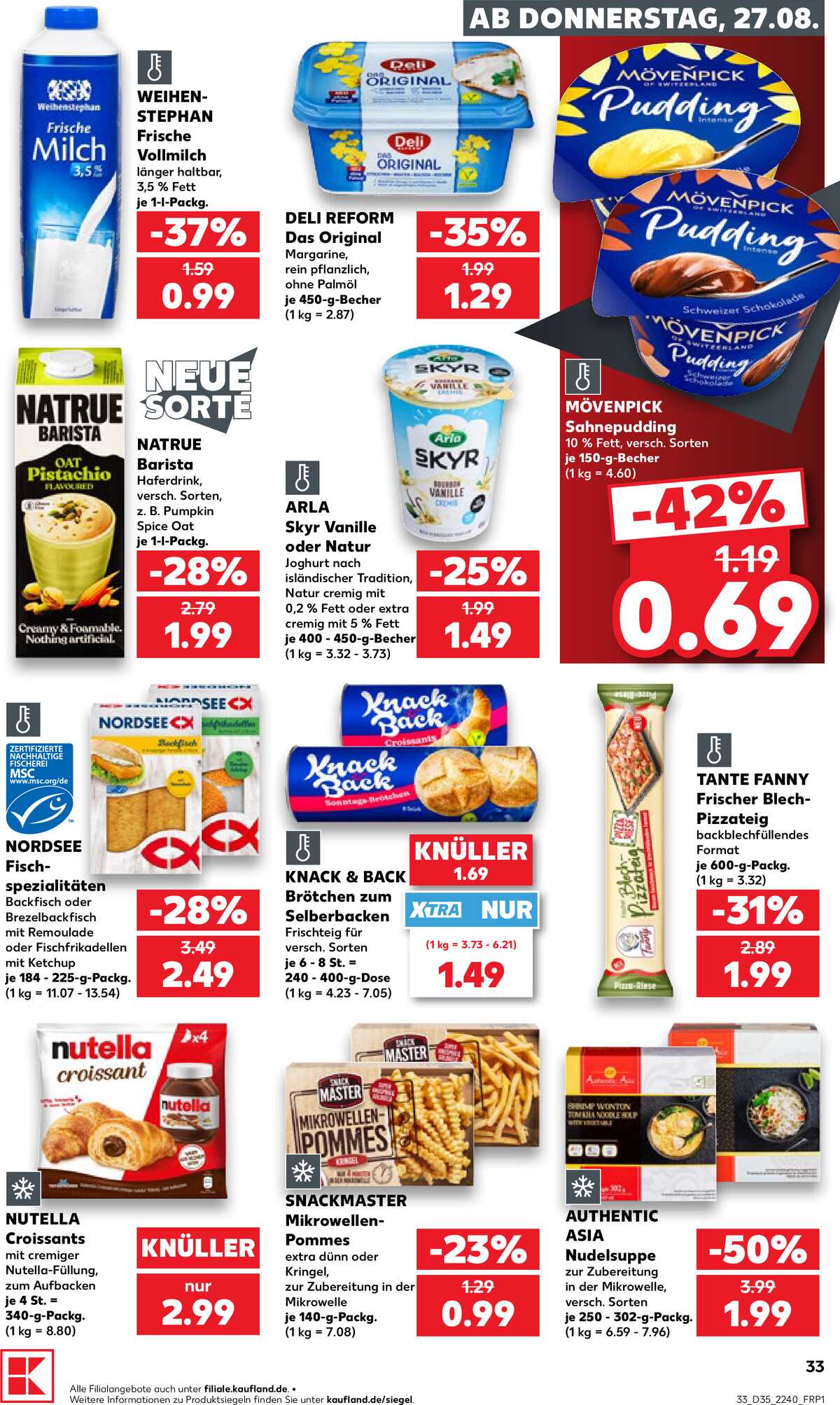 Leták Kaufland Německo 27.8.-2.9.2026 strana 33