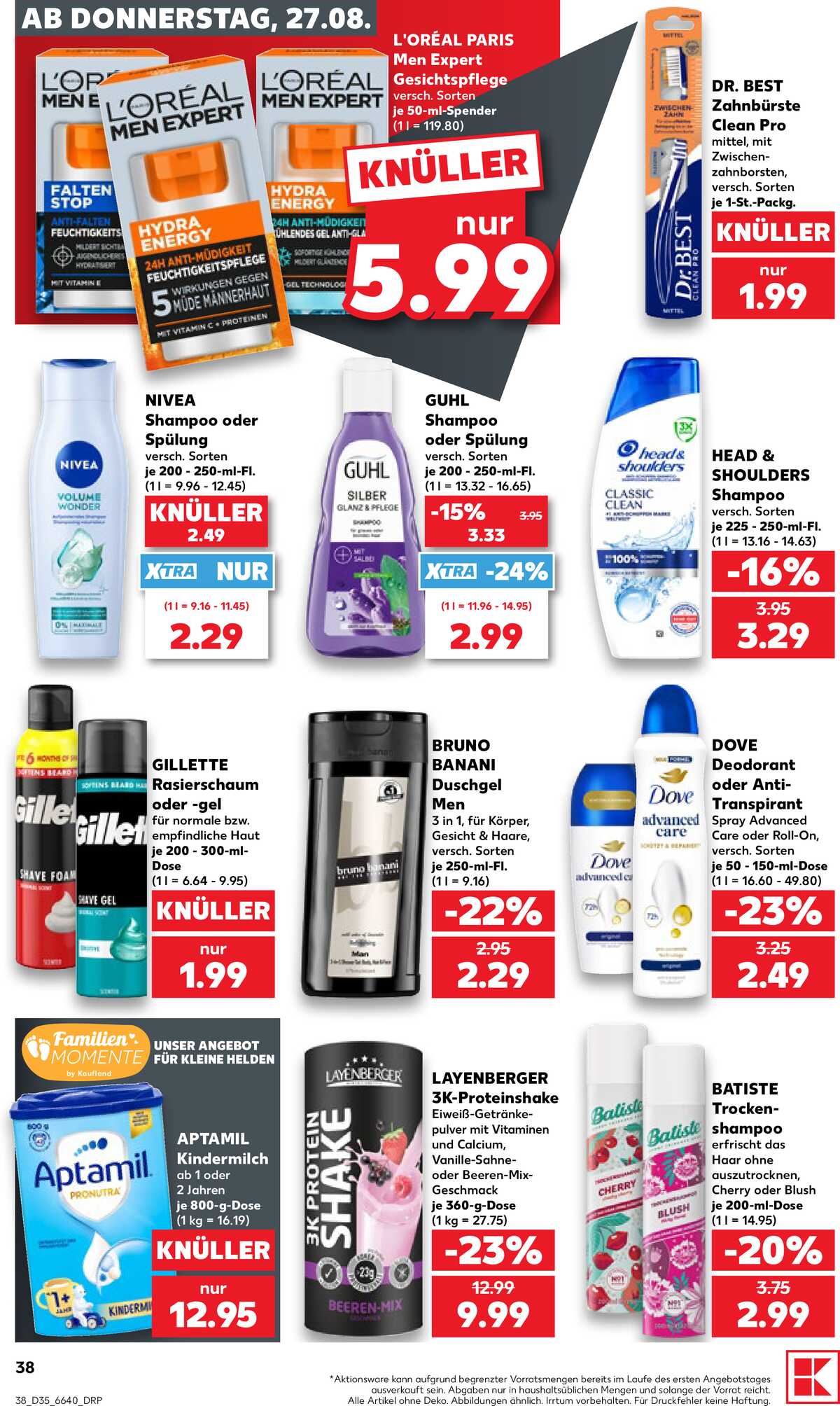 Leták Kaufland Německo 27.8.-2.9.2026 strana 38