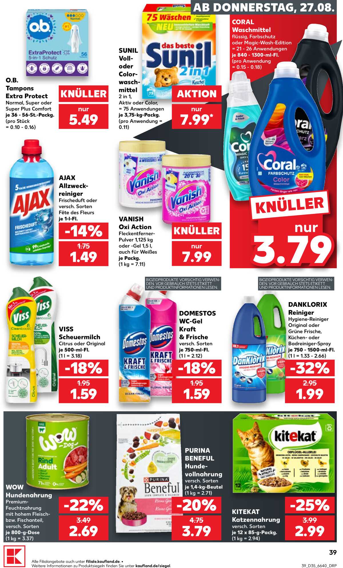Leták Kaufland Německo 27.8.-2.9.2026 strana 39