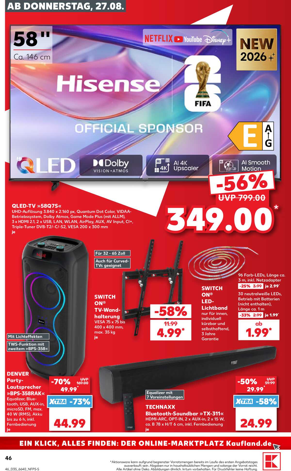 Leták Kaufland Německo 27.8.-2.9.2026 strana 46