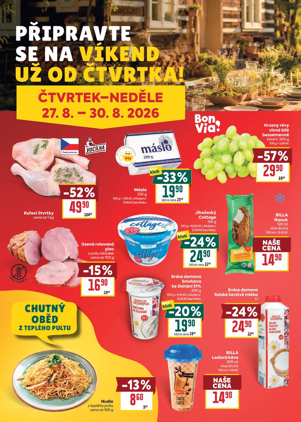 BILLA od 26.8. do 1.9.2026