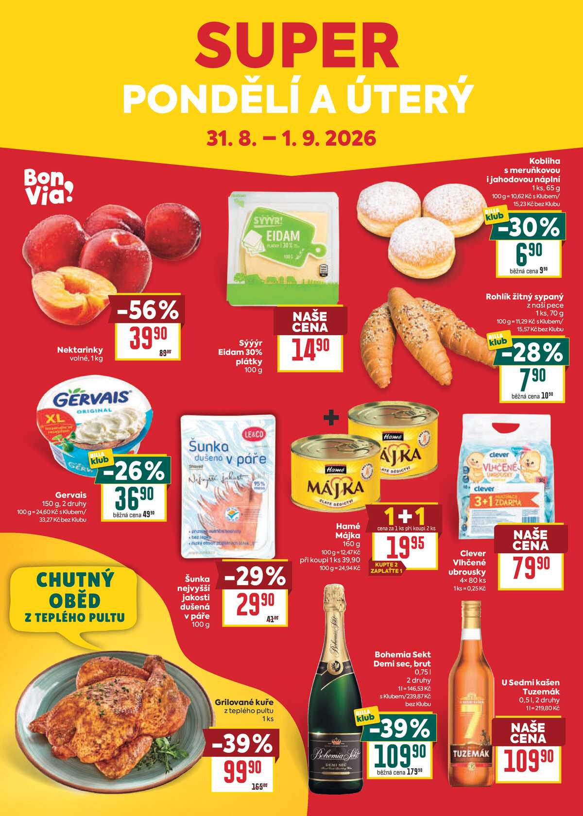 BILLA malý leták od 26.8. do 1.9.2026 strana 8