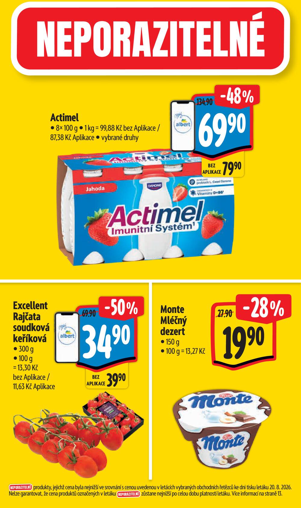 Albert Supermarket Jihomoravský od 26.8. do 1.9.2026