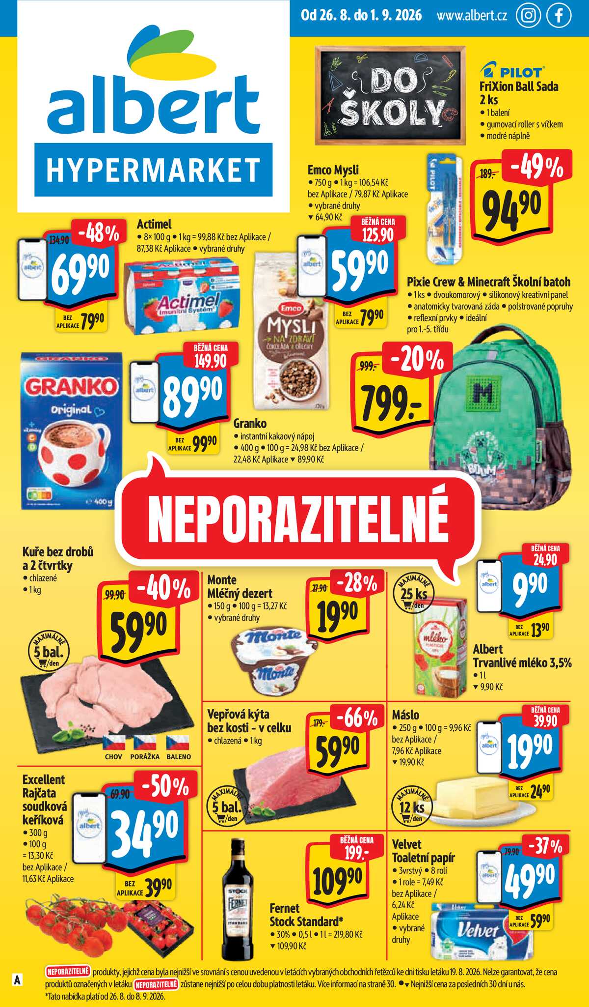 Albert  Hypermarket od 26.8. do 1.9.2026 strana 1