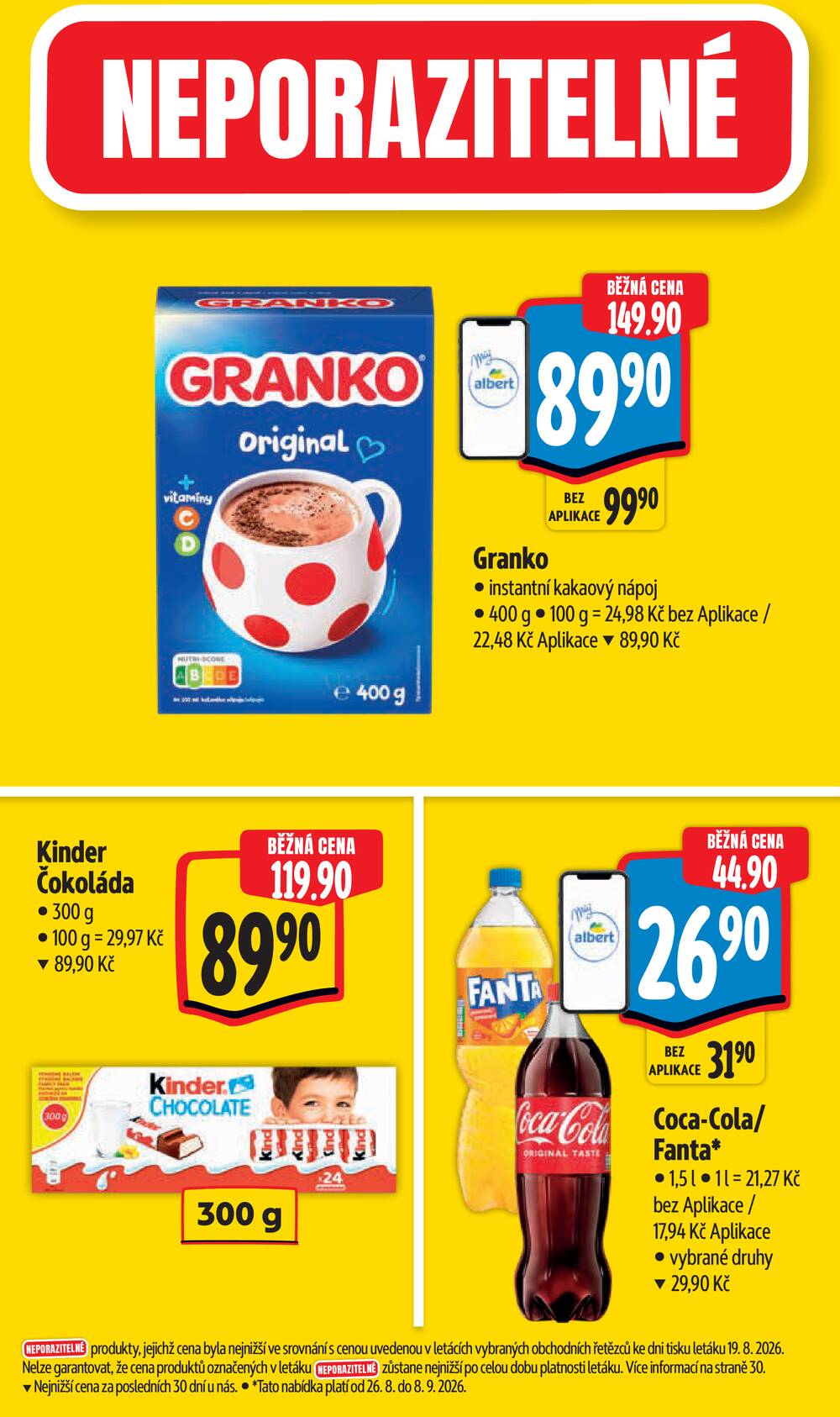 Leták Albert - Albert Hypermarket Jihomoravský od 26.8. do 1.9.2026 - strana 5 Leták Albert - Albert Hypermarket Jihomoravský od 26.8. do 1.9.2026 - strana 5