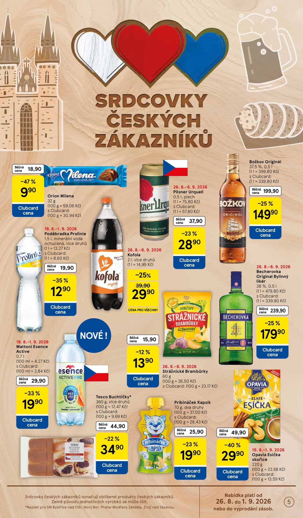 Tesco supermarkety od 26.8. do 1.9.2026 strana 5