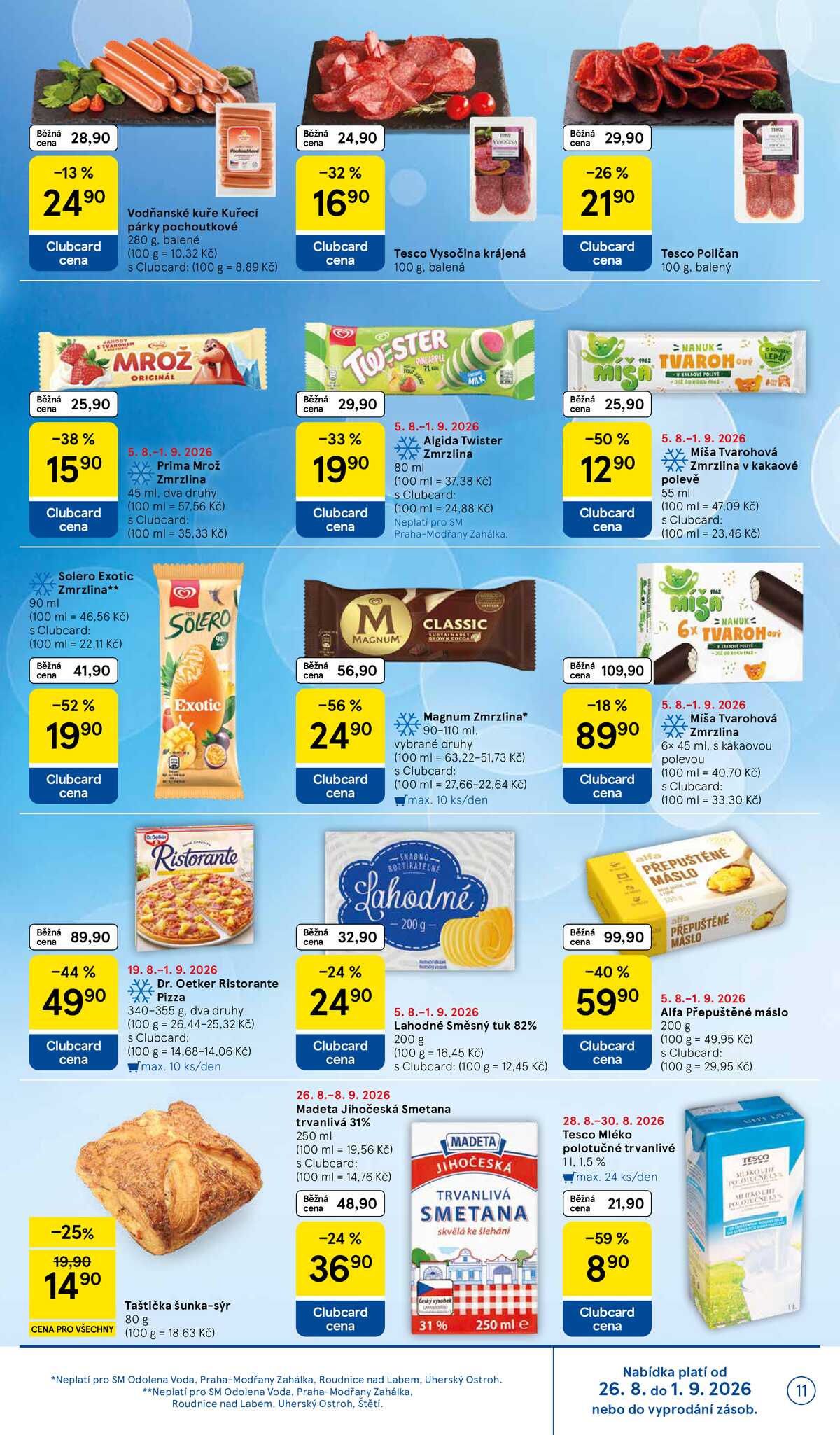 Tesco supermarkety od 26.8. do 1.9.2026 strana 11