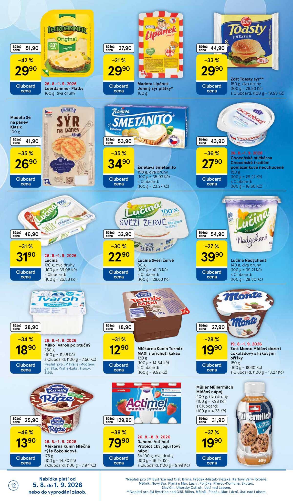 Tesco supermarkety od 26.8. do 1.9.2026 strana 12