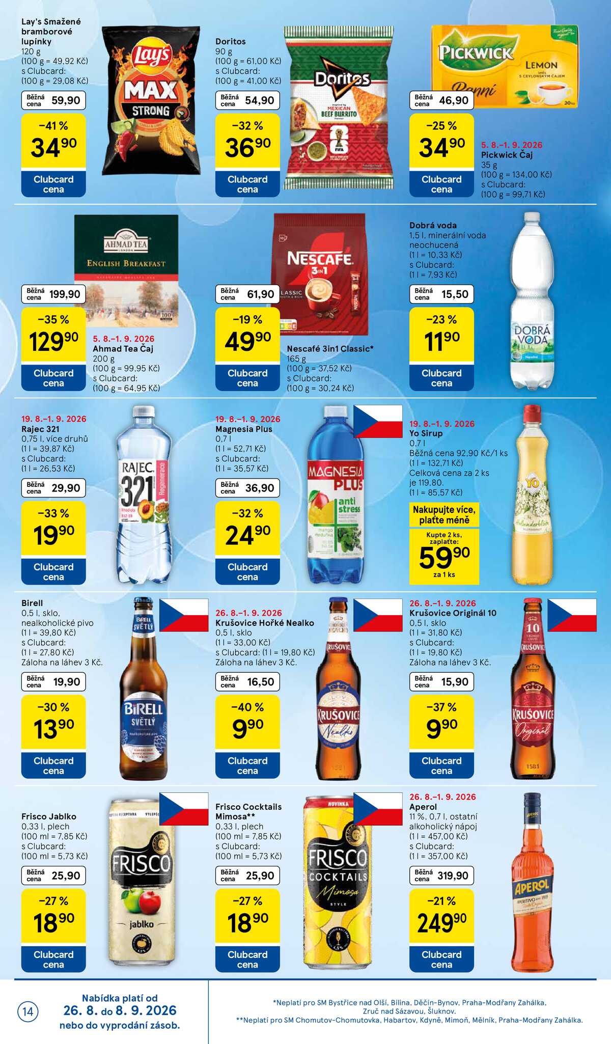 Tesco supermarkety od 26.8. do 1.9.2026 strana 14