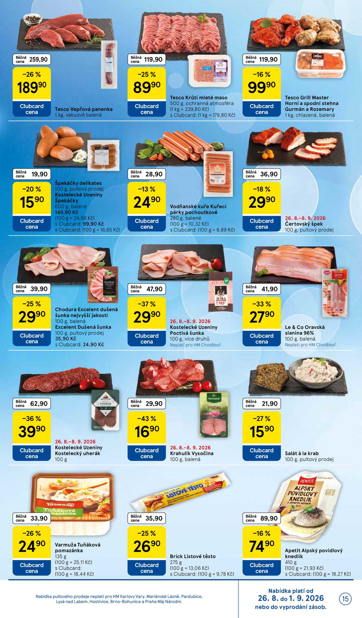 Tesco hypermarkety od 26.8. do 1.9.2026 strana 15