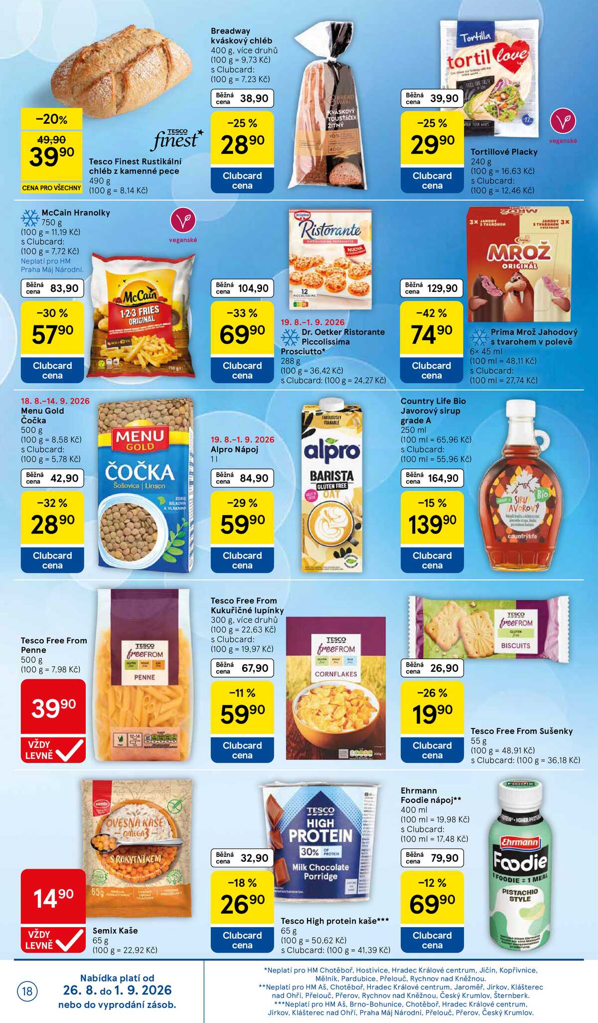 Tesco hypermarkety od 26.8. do 1.9.2026 strana 18
