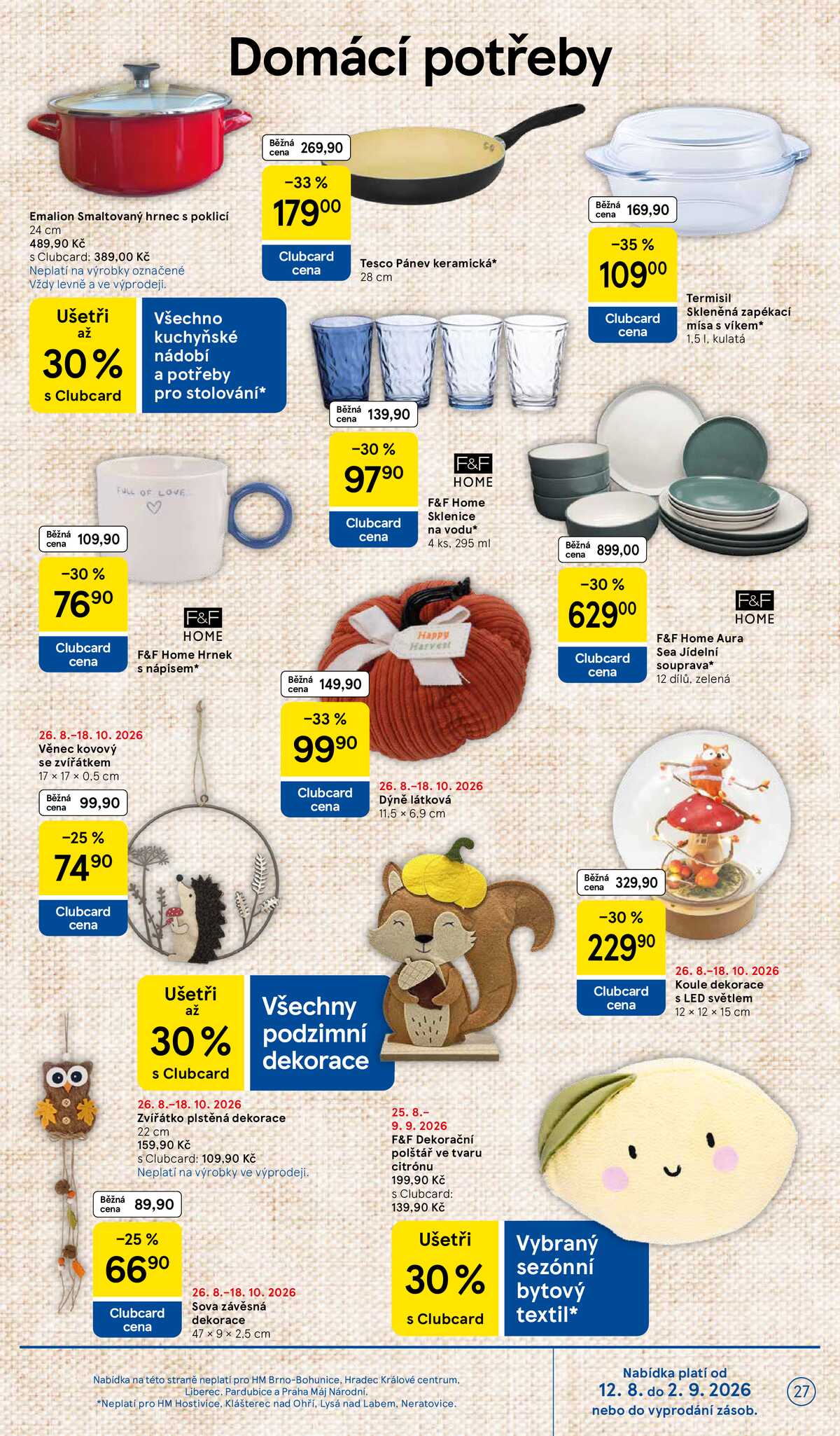 Tesco hypermarkety od 26.8. do 1.9.2026 strana 27