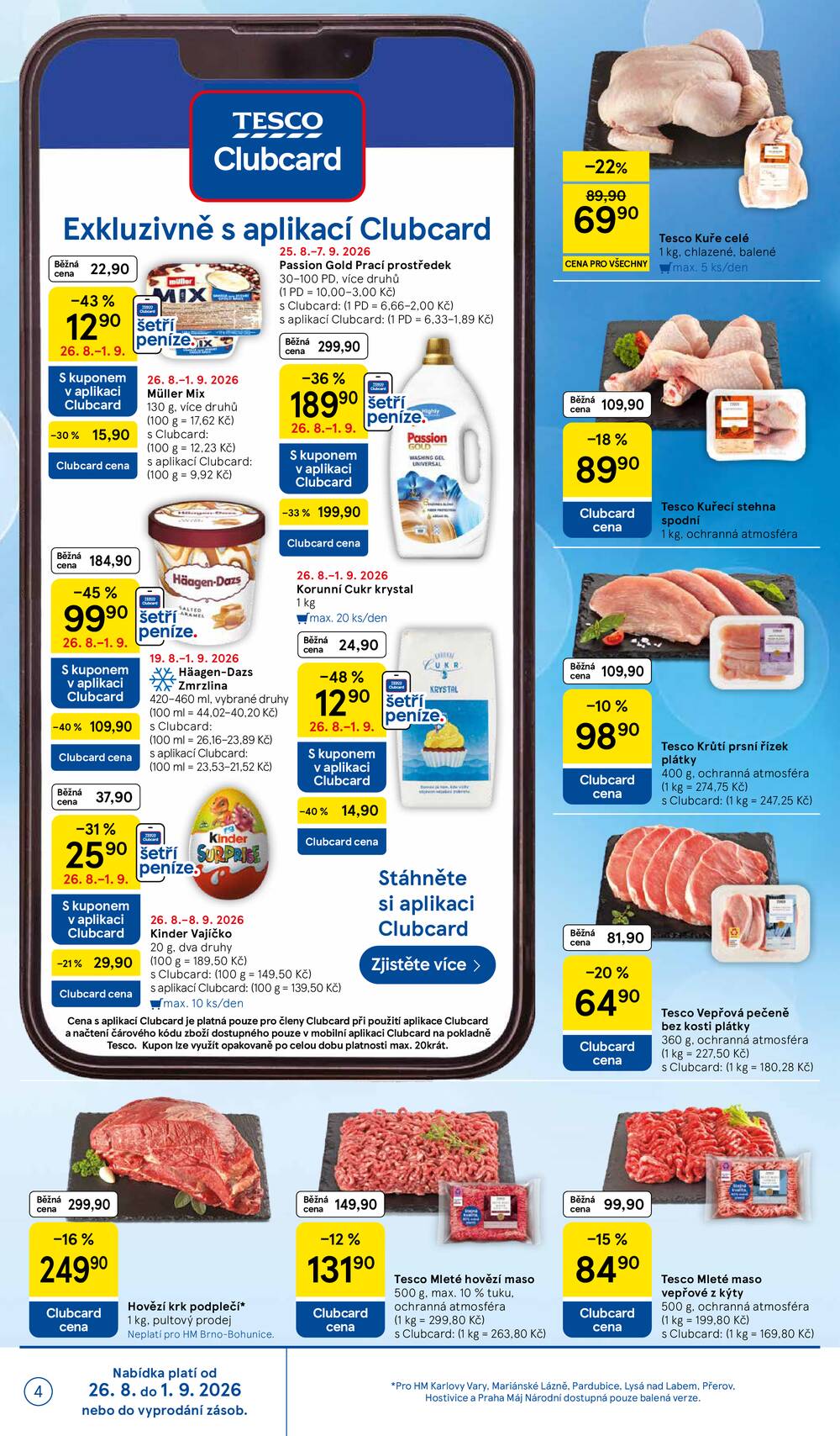 Leták Tesco - Tesco hypermarkety od 26.8. do 1.9.2026 - strana 4