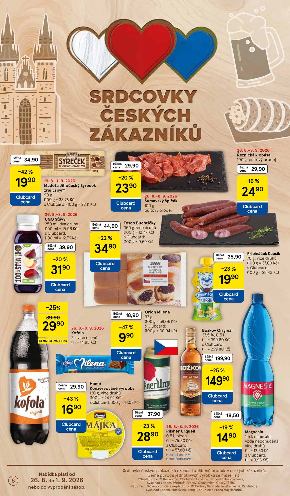 Leták Tesco - Tesco hypermarkety od 26.8. do 1.9.2026 - strana 6