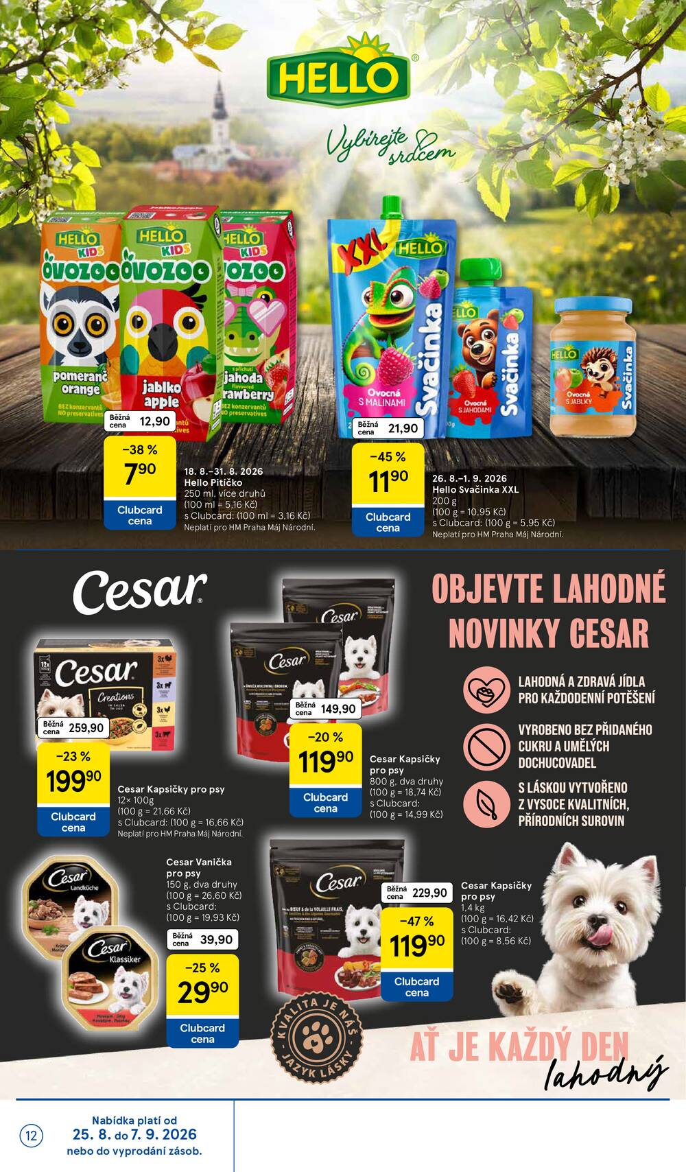 Tesco hypermarkety od 26.8. do 1.9.2026