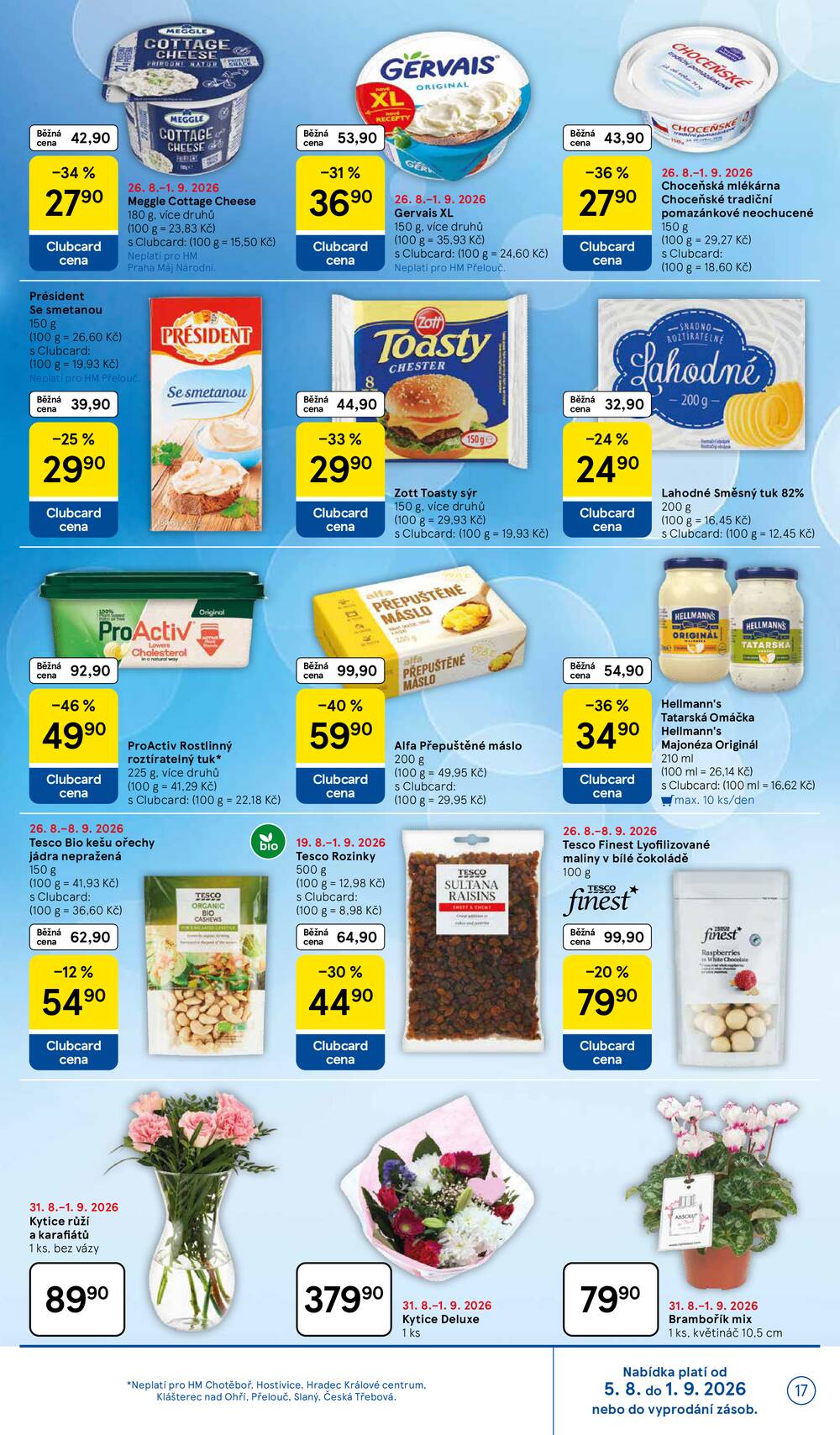 Leták Tesco - Tesco hypermarkety od 26.8. do 1.9.2026 - strana 17 Leták Tesco - Tesco hypermarkety od 26.8. do 1.9.2026 - strana 17
