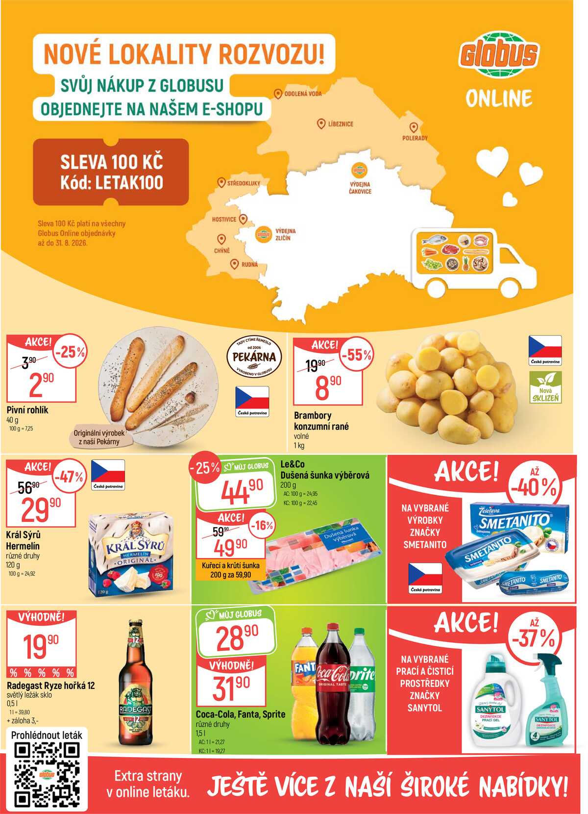 Akční leták Globus 26.8. - 1.9.2026 - Globus Praha - Čakovice strana 2