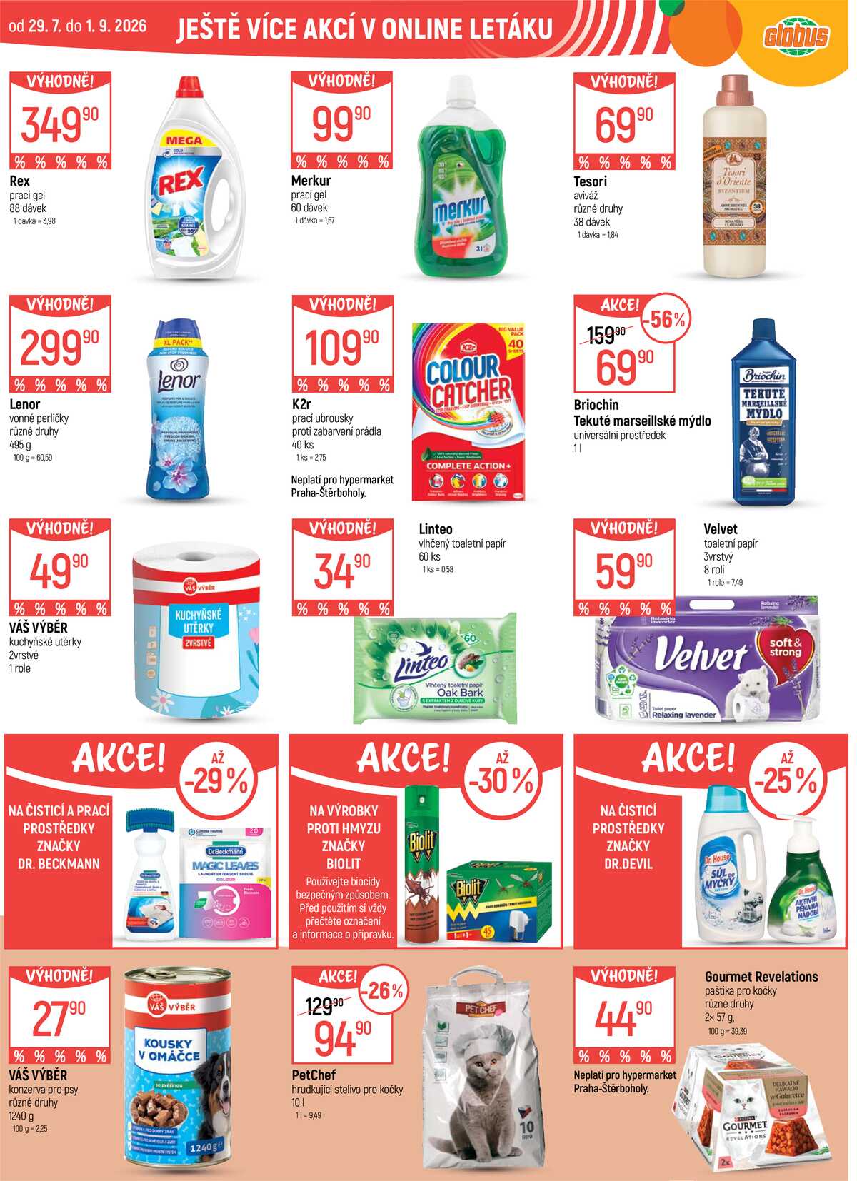 Akční leták Globus 26.8. - 1.9.2026 - Globus Havířov strana 48