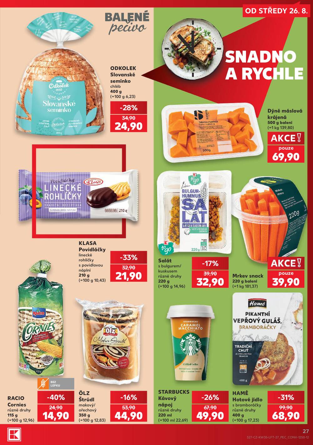 Leták Kaufland - Kaufland 26.8. - 1.9. - Kaufland - Louny - strana 27 Leták Kaufland - Kaufland 26.8. - 1.9. - Kaufland - Louny - strana 27