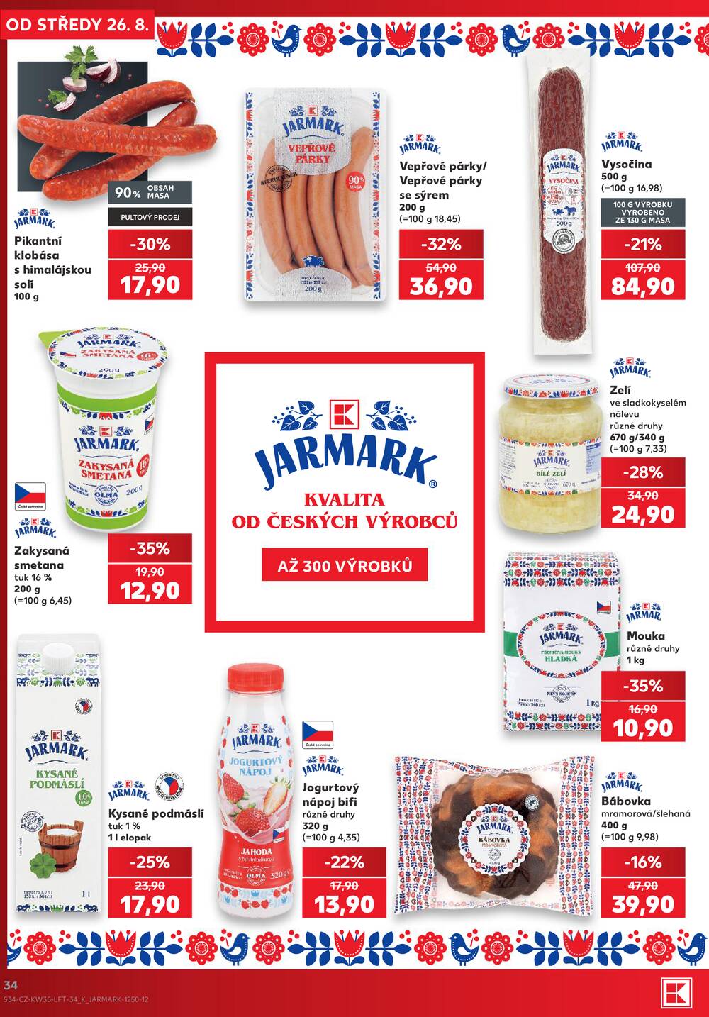 Leták Kaufland - Kaufland 26.8. - 1.9. - Kaufland - Praha 6 (Podbaba) - strana 34