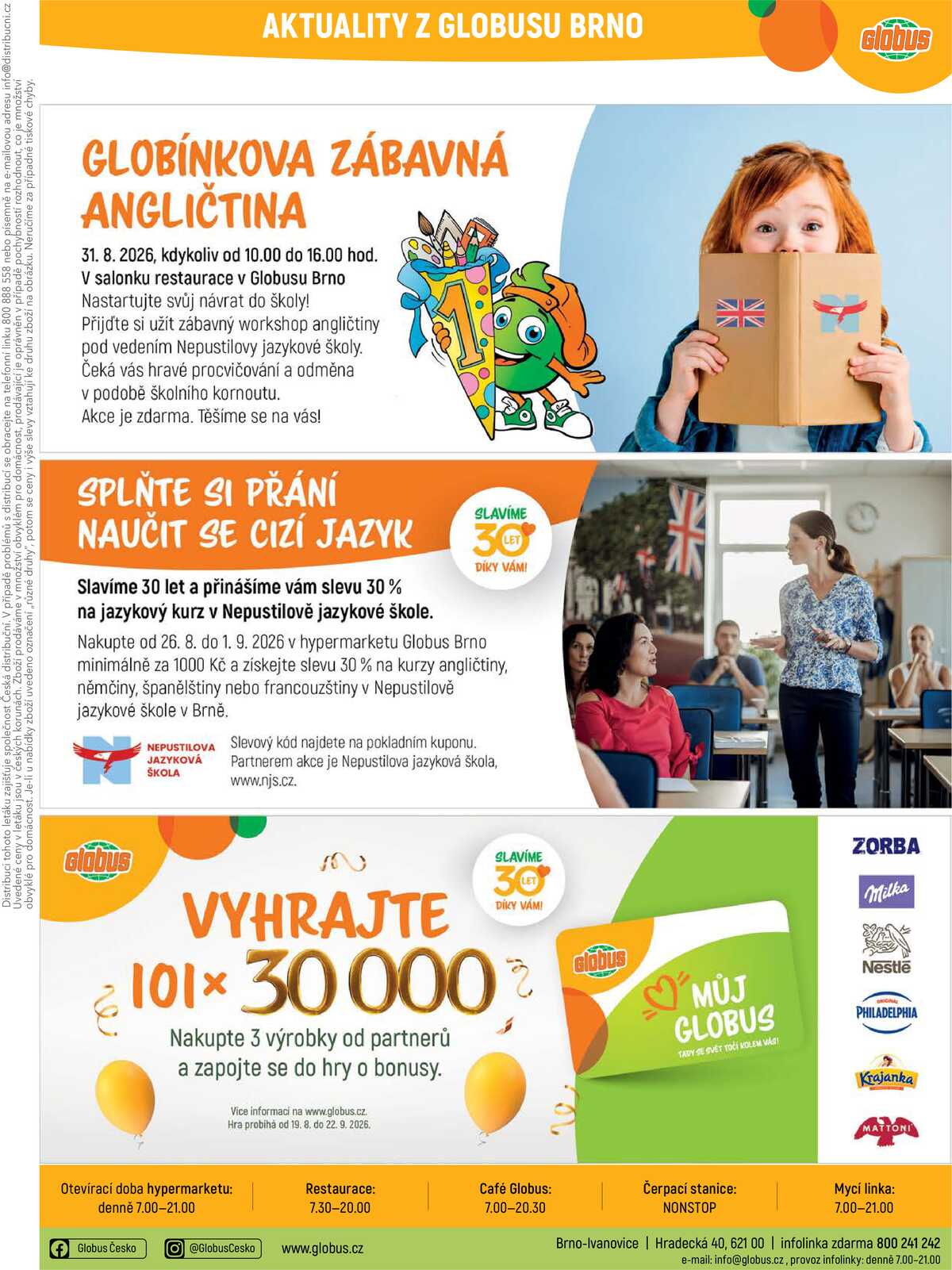 Akční leták Globus 26.8. - 1.9.2026 - Globus Brno Ivanovice strana 43