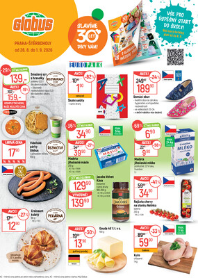 Akční leták Globus 26.8. - 1.9.2026 - Globus Praha - Štěrboholy