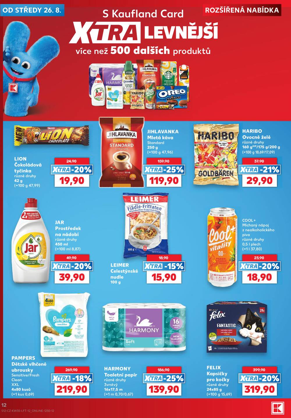 Leták Kaufland - Kaufland 26.8. - 1.9. - Kaufland - Praha 4 (Michle) - strana 12