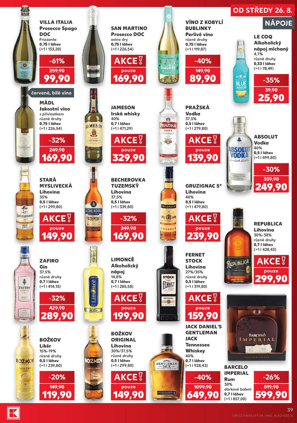Kaufland 26.8. - 1.9. - Kaufland - Praha 8 (Libeň)