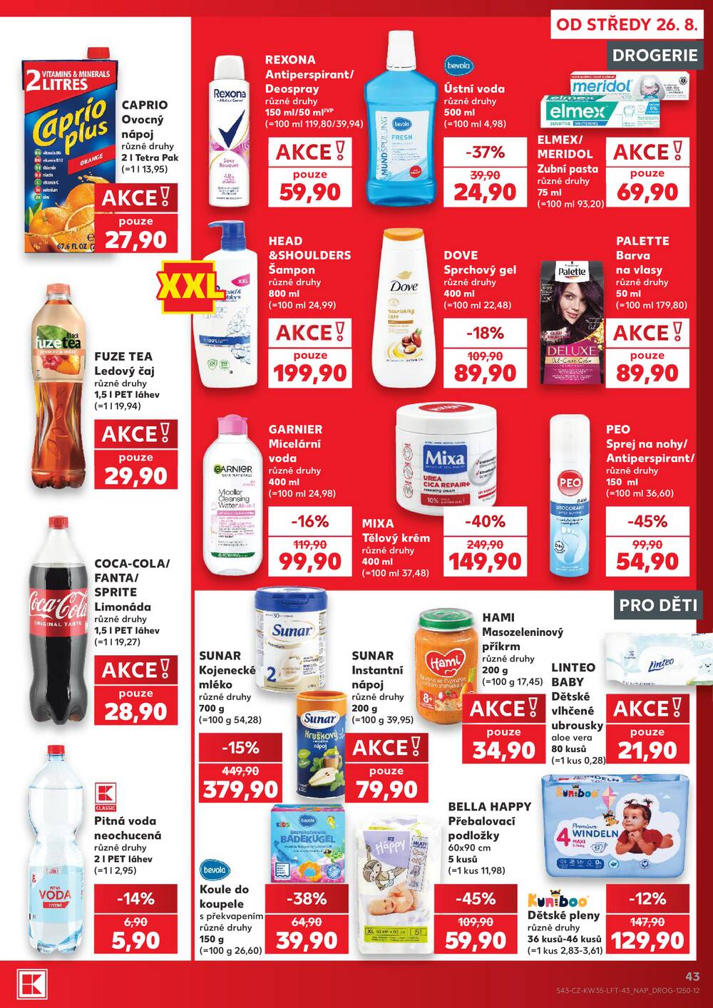 Kaufland 26.8. - 1.9. - Kaufland Moravská Třebová