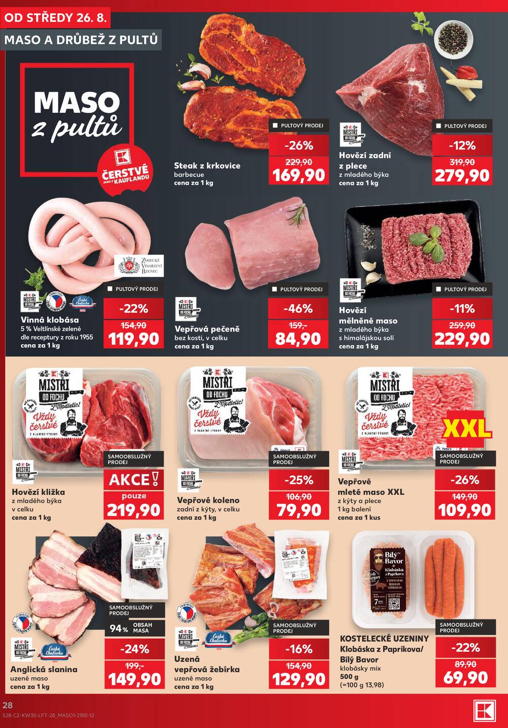 Leták Kaufland - Kaufland 26.8. - 1.9. - Kaufland - Liberec (Polní) - strana 28
