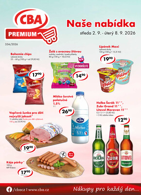 CBA Premium od 2.9. do 8.9.2026