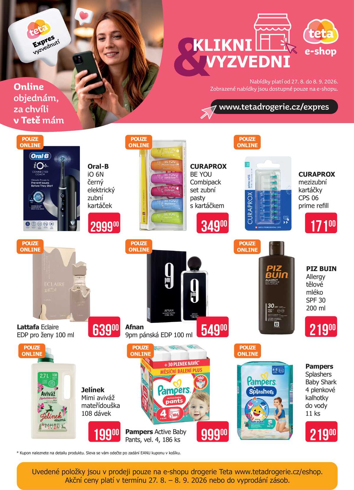 Teta drogerie eshop od 27.8. do 8.9.2026 strana 1