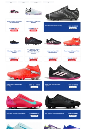 Intersport Kopačky a míče - 25. 8. 2026