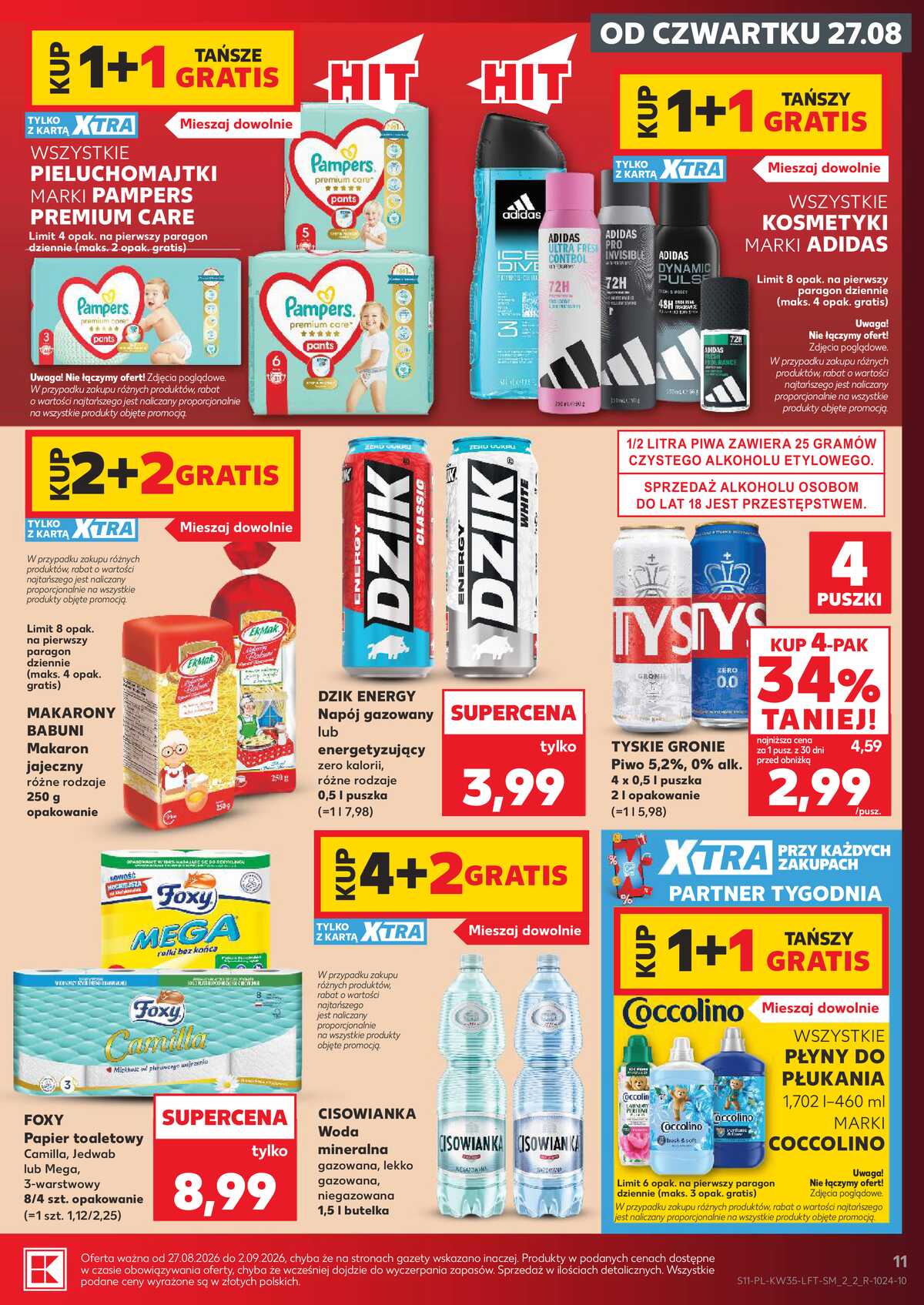 Leták Kaufland Polsko 27.8.-2.9.2026 - Týdenní zpravodaj strana 11