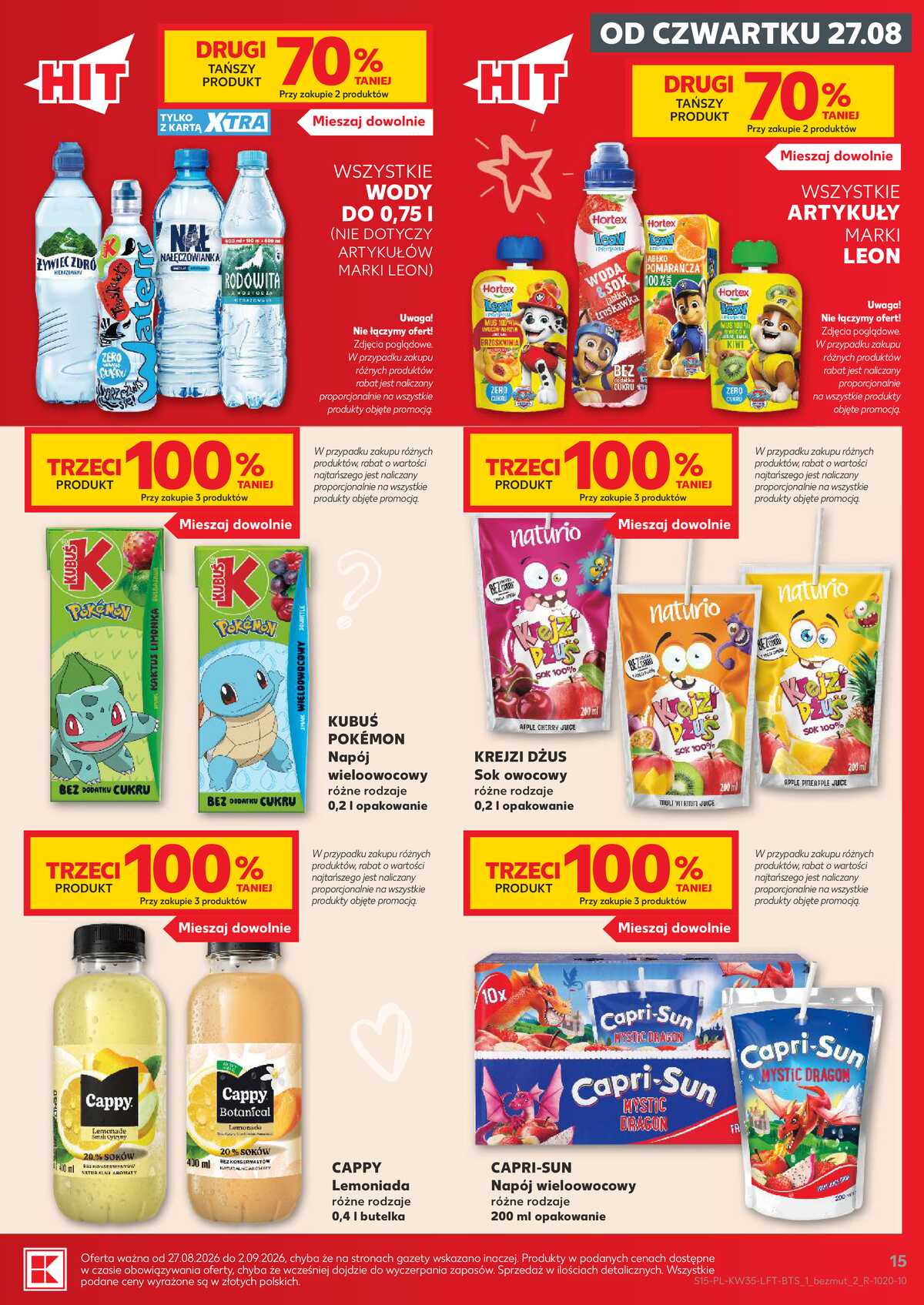 Leták Kaufland Polsko 27.8.-2.9.2026 - Týdenní zpravodaj strana 15