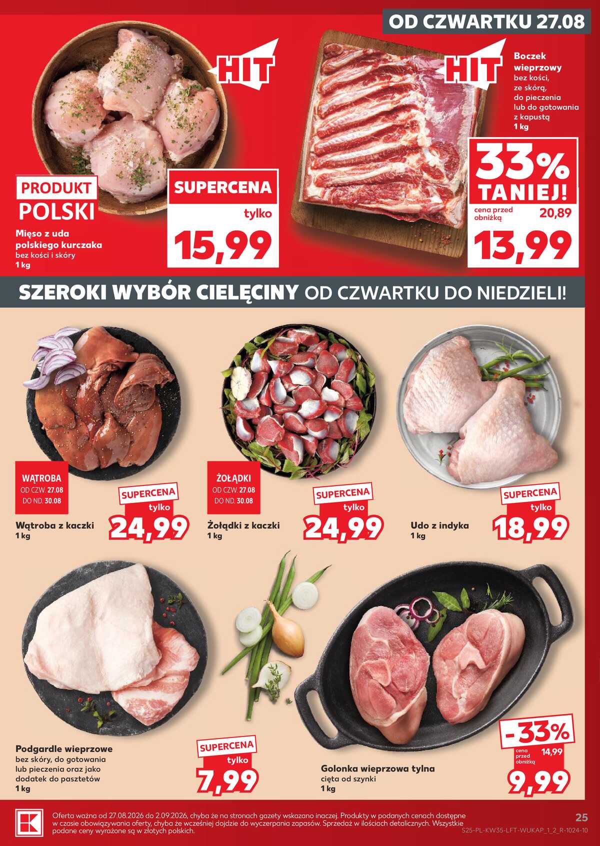 Leták Kaufland Polsko 27.8.-2.9.2026 - Týdenní zpravodaj strana 25