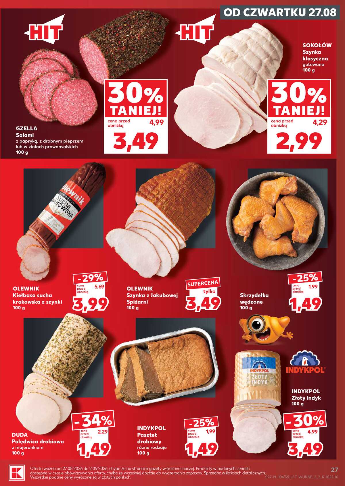 Leták Kaufland Polsko 27.8.-2.9.2026 - Týdenní zpravodaj strana 27