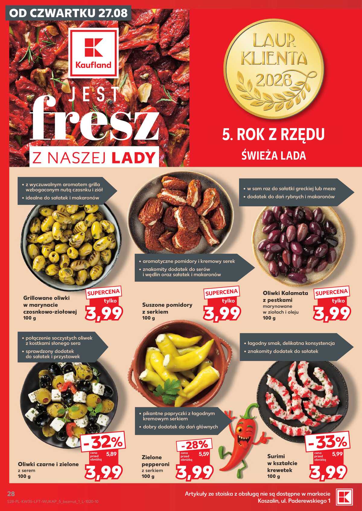Leták Kaufland Polsko 27.8.-2.9.2026 - Týdenní zpravodaj strana 28