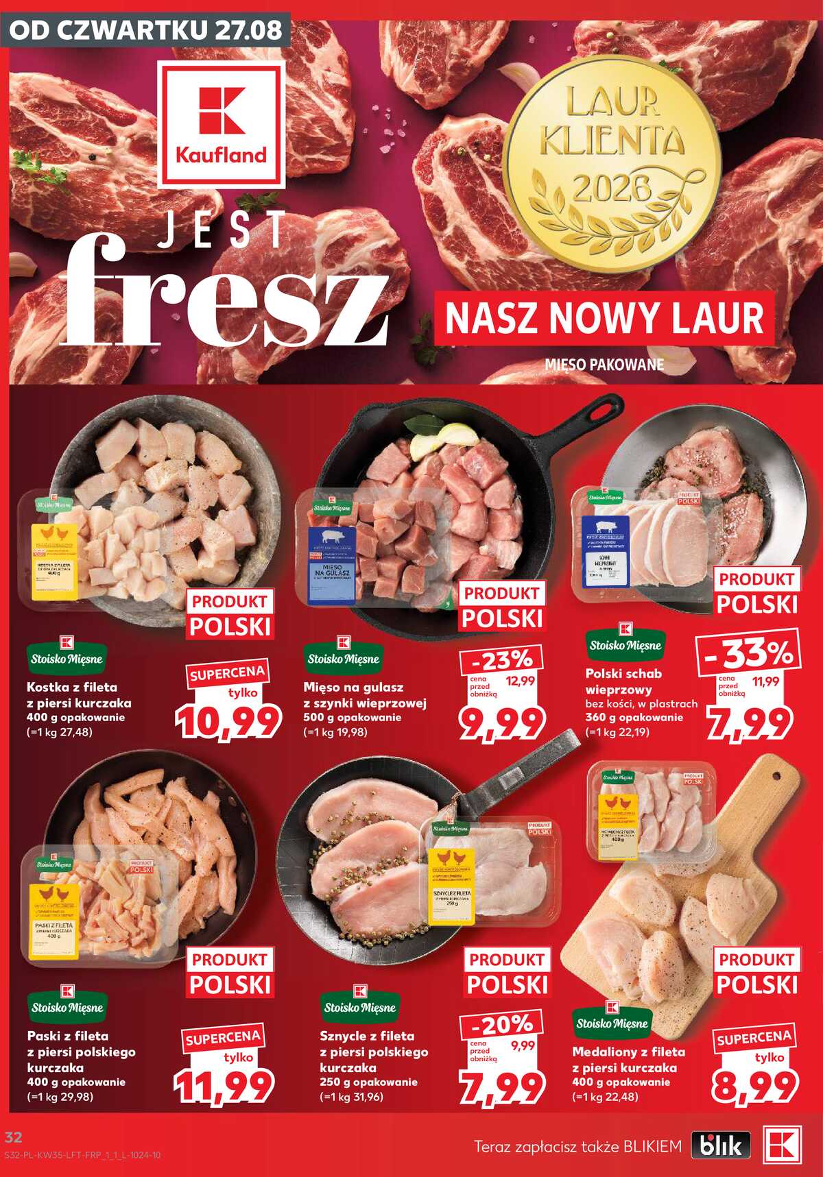 Leták Kaufland Polsko 27.8.-2.9.2026 - Týdenní zpravodaj strana 32