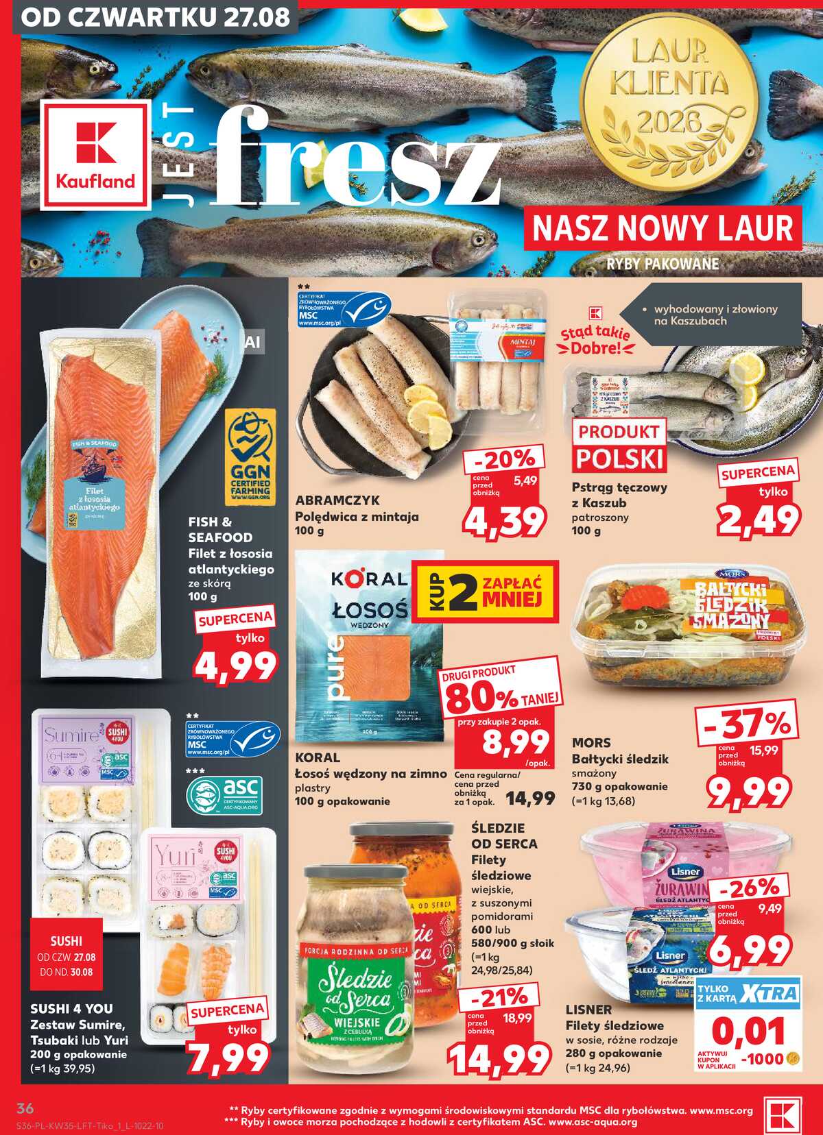 Leták Kaufland Polsko 27.8.-2.9.2026 - Týdenní zpravodaj strana 36