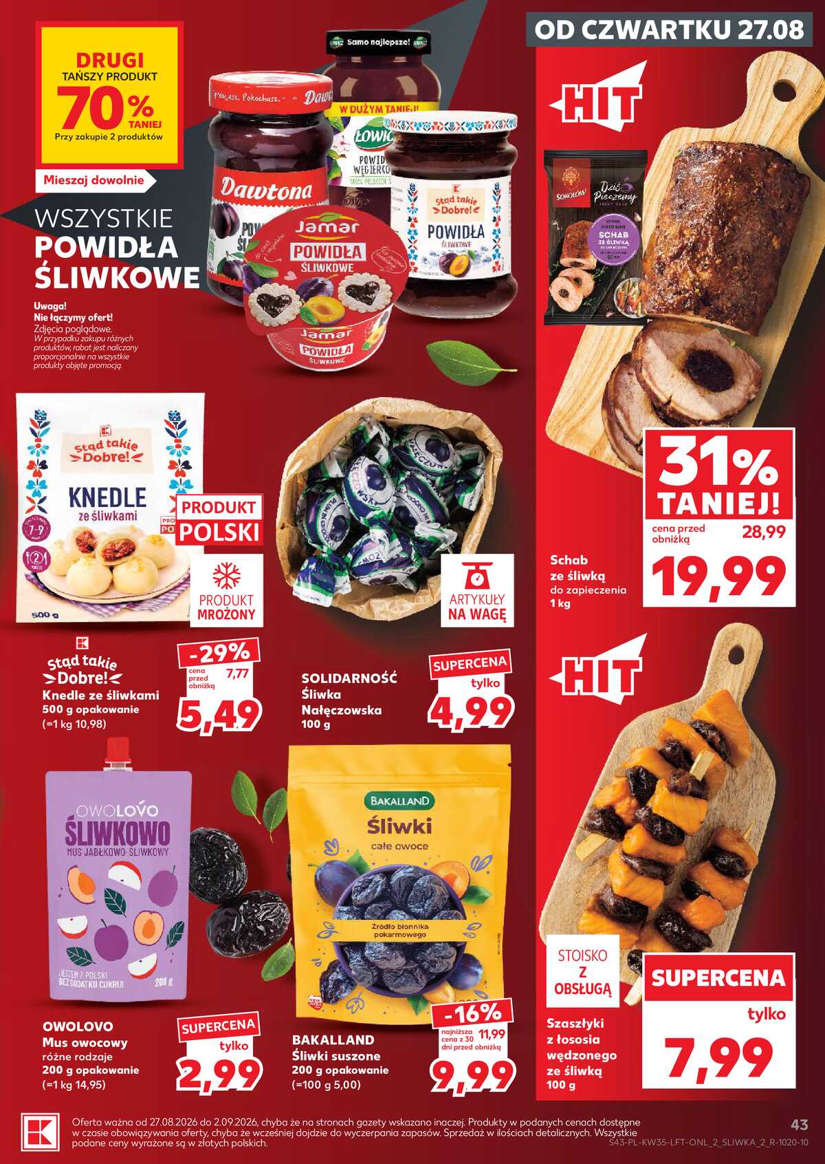 Leták Kaufland Polsko 27.8.-2.9.2026 - Týdenní zpravodaj strana 43
