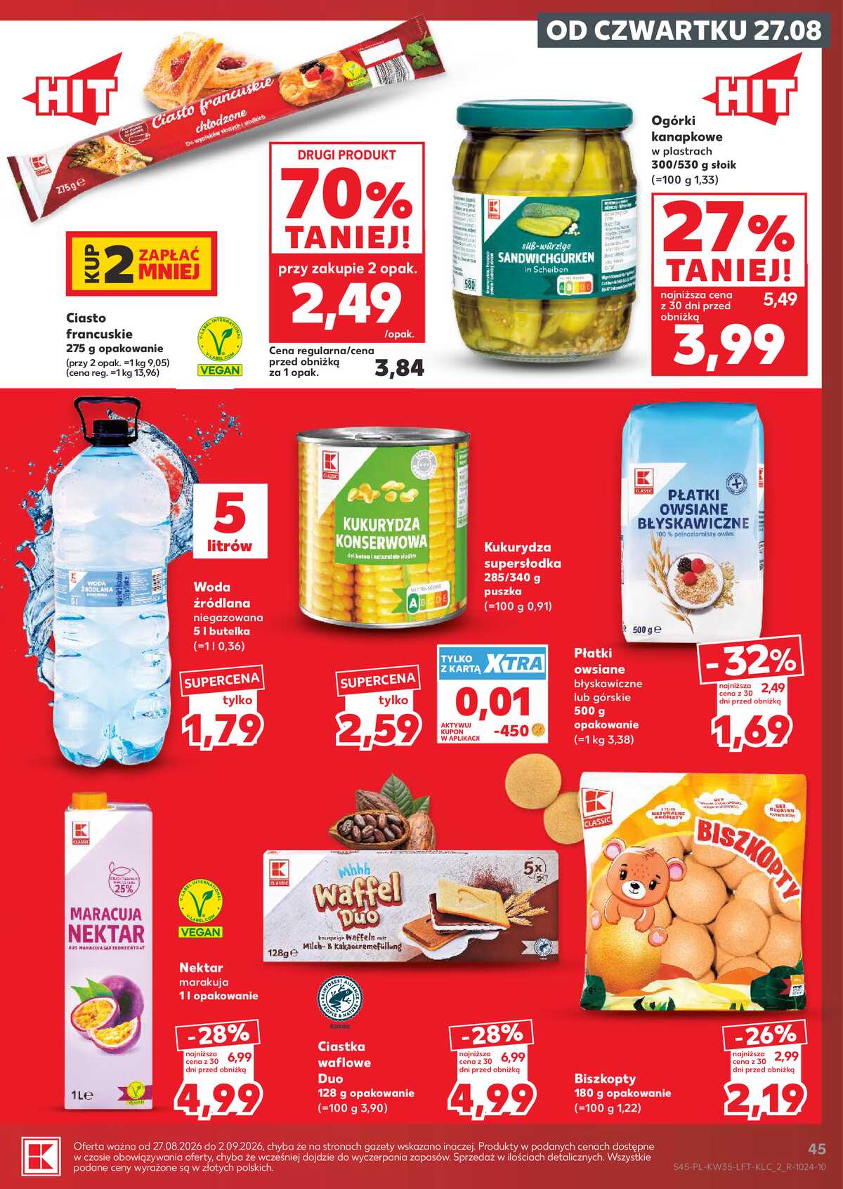 Leták Kaufland Polsko 27.8.-2.9.2026 - Týdenní zpravodaj strana 45