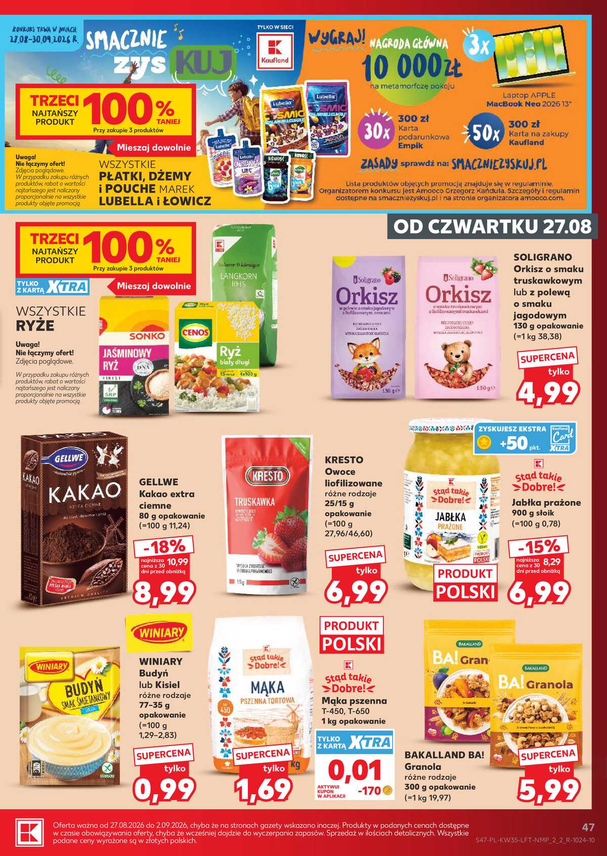 Leták Kaufland Polsko 27.8.-2.9.2026 - Týdenní zpravodaj strana 47
