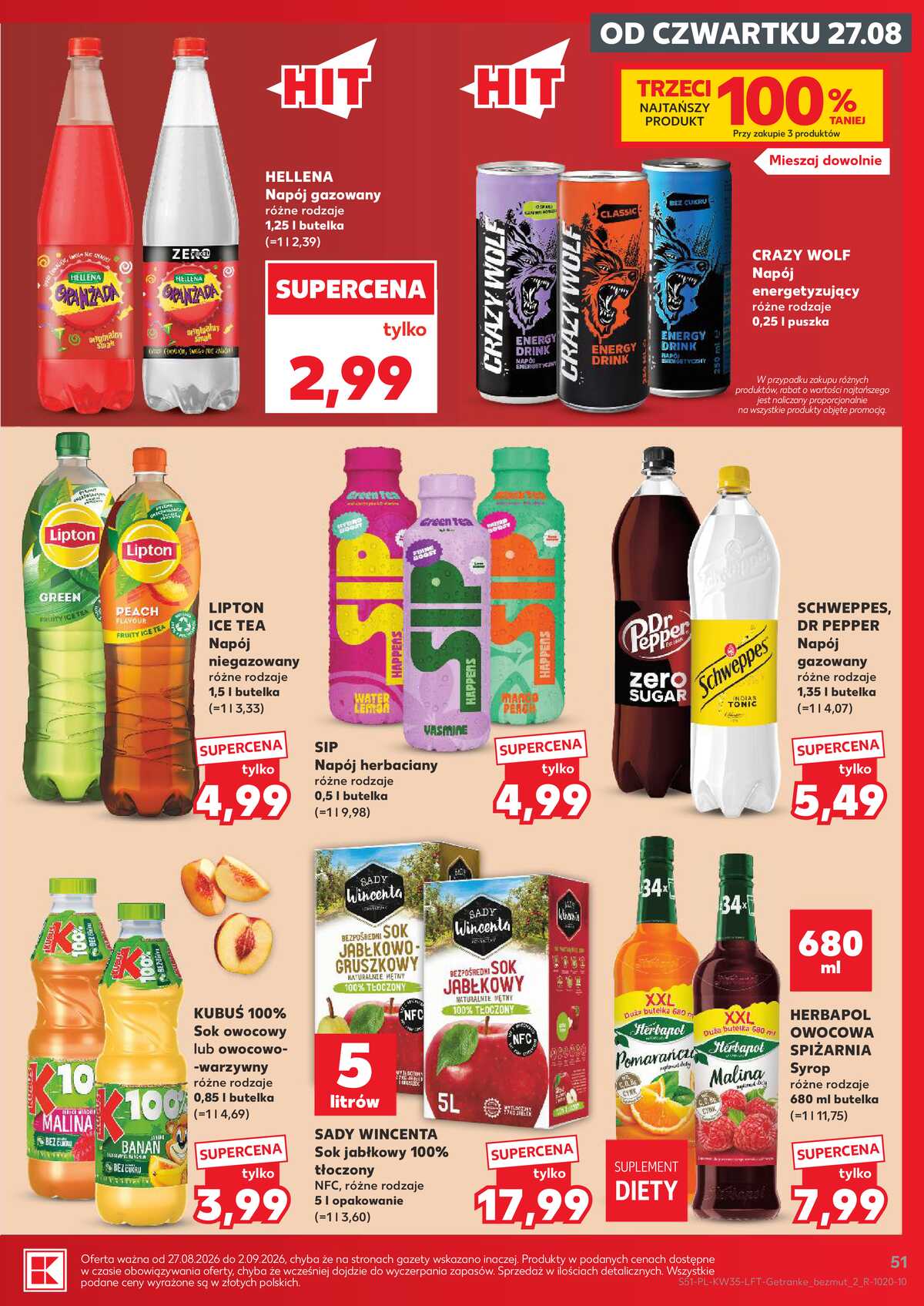 Leták Kaufland Polsko 27.8.-2.9.2026 - Týdenní zpravodaj strana 51